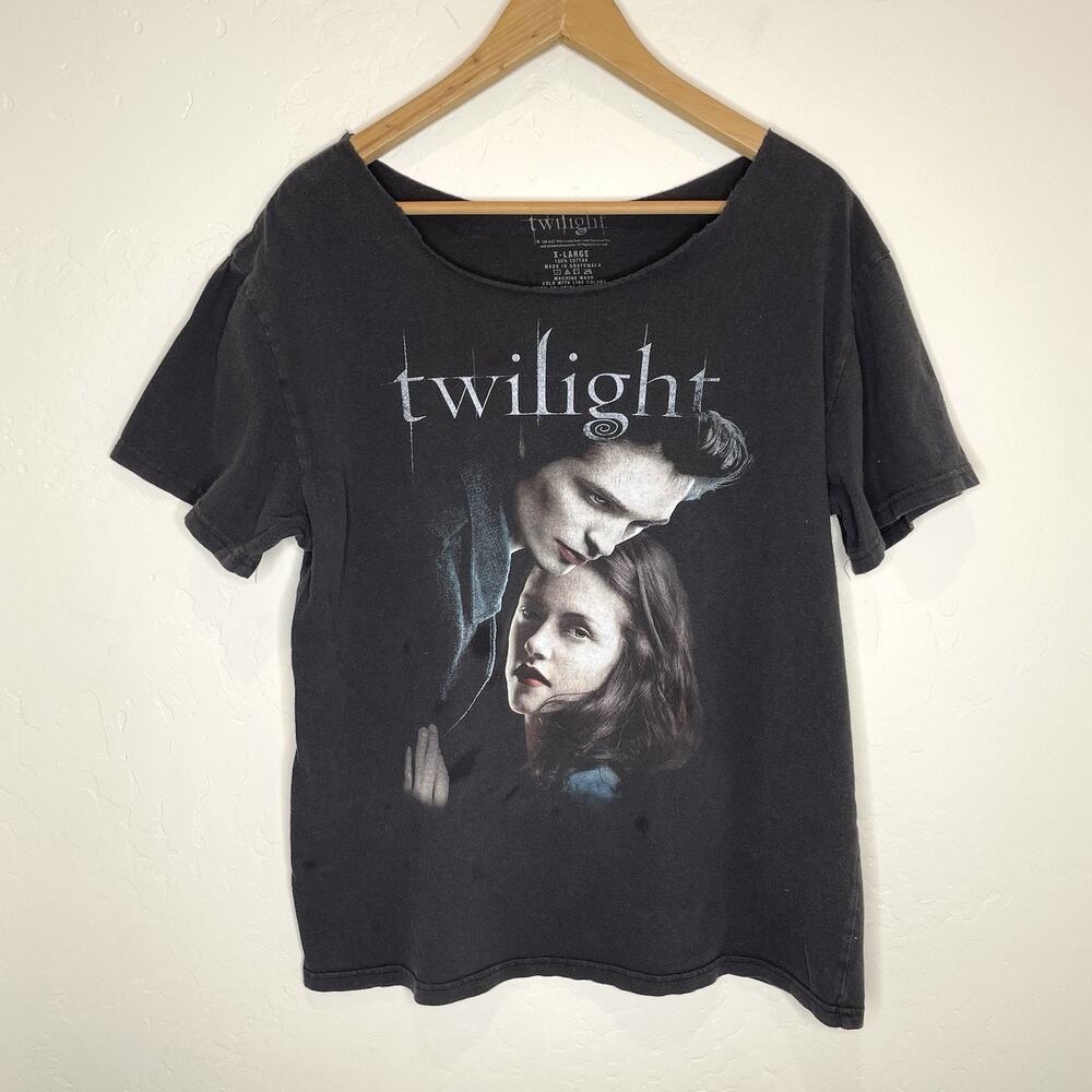 Twilight Movie Graphic T Shirt Bella Edward Womens XL Cut Neck